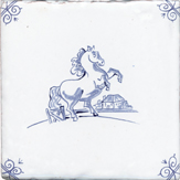 blue delft animal design two