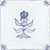 delft flower design four