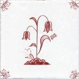 crimson delft flower design ten