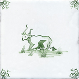 green delft animal design four