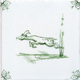 green delft animal design two