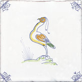 polychrome bird design five